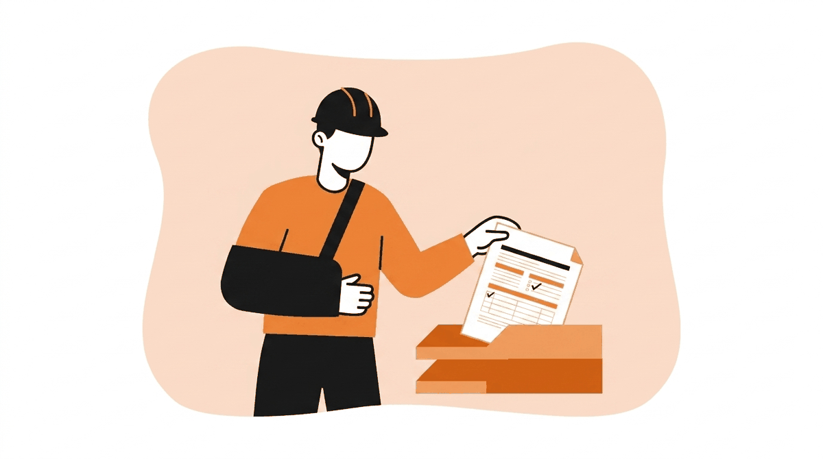 What is an OSHA recordable: injured worker with arm in a sling submitting an incident form